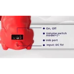 Boxa Portabila Bulldog ROSU Cu Bluetooth CH M11M Cititor USB Card Radio si microfon