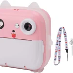 Aparat foto digital cu imprimare termica pentru copii, focalizare automata, display color de 2,4 inch 1080P Full HD, ALBASTRU 3 Aparat foto digital cu imprimare termica pentru copii, focalizare automata, display color de 2,4 inch 1080P Full HD, ALBASTRU