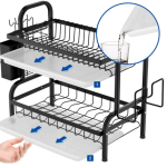 Suport vesela cu doua nivele, cu suport tacamuri