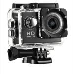 Camera Sport Full HD 1080p, cu accesorii de prindere pentru bicicleta si casca