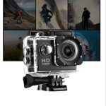 Camera Sport Full HD 1080p, cu accesorii de prindere pentru bicicleta si casca