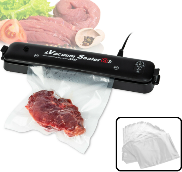 Aparat de vidat si sigilat cu pungi incluse + Razatoare Pentru Legume Si Fructe 6 In 1