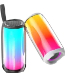 Boxa portabila Wireless Bluetooth, rezistenta la apa IPX7, Subwoofer, sunet Stereo cu lumini LED, alb 1 Boxa portabila Wireless Bluetooth, rezistenta la apa IPX7, Subwoofer, sunet Stereo cu lumini LED, alb