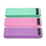 Set 3 benzi elastice fitness, 3 niveluri diferite de rezistenta, 37.5x8 cm