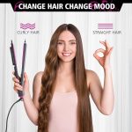 Placa Electrica 3 In 1,  Pentru Par Ondulat Sau Drept, Uscat sau umed, Gri/Mov