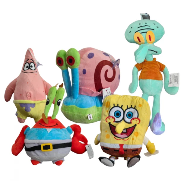 plus Set 5 jucarii de plus Sponge Bob