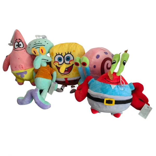 plus2 Set 5 jucarii de plus Sponge Bob