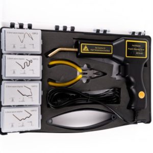Trusa cu aparat de lipit plastic la cald multifunctional, 400 capse si cleste