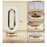 Veioza ambientala cristal, 3 moduri iluminare, cald/rece/neutru 3 Veioza ambientala cristal, 3 moduri iluminare, cald/rece/neutru