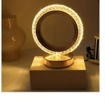 Veioza Rotunda Eleganta cu un design contemporan, 3 Tipuri de lumina 1 Veioza Rotunda Eleganta cu un design contemporan, 3 Tipuri de lumina