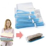 Set 12 Saci Vidat Transparenti pentru Depozitare, 60X80 cm 2 Set 12 Saci Vidat Transparenti pentru Depozitare, 60X80 cm