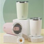 Cana electrica din inox cu amestecare automata si capac