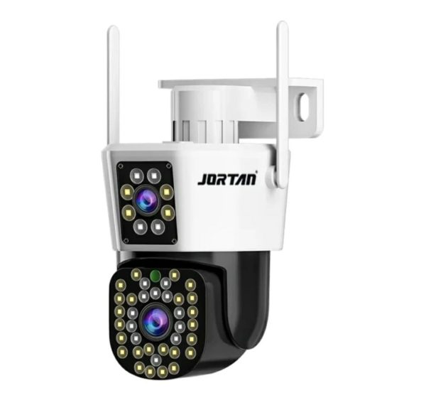 Camera Dubla WiFi Jortan - 6MP, Full HD 4K cu Alarma Integrata, Detectare Umana si Recunoastere Faciala