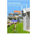 Camera Dubla WiFi Jortan - 6MP, Full HD 4K cu Alarma Integrata, Detectare Umana si Recunoastere Faciala