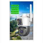 Camera Dubla WiFi Jortan - 6MP, Full HD 4K cu Alarma Integrata, Detectare Umana si Recunoastere Faciala