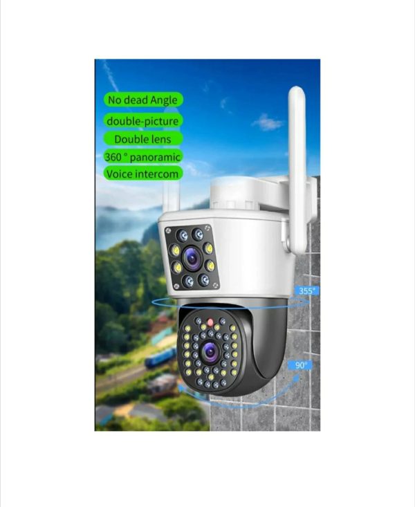 Camera Dubla WiFi Jortan - 6MP, Full HD 4K cu Alarma Integrata, Detectare Umana si Recunoastere Faciala