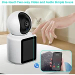 Camera video comunicare bidirectionala, ecran de 2.8 inch, poate initia apeluri telefonice video