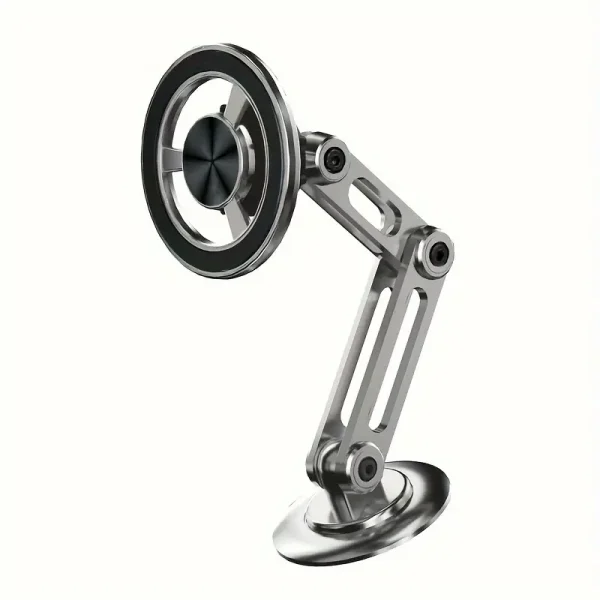 Suport Auto pentru Telefon, Brat Metalic din Aliaj Rezistent Rotire 360 grade