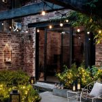 Ghirlanda Luminoasa, Felinar, 10M cu 10 Becuri, Interconectabile, Cablu Negru, Lumina Calda