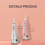 Irigator bucal cu 3 moduri de lucru, 1800 mAh, capacitate 230 ml